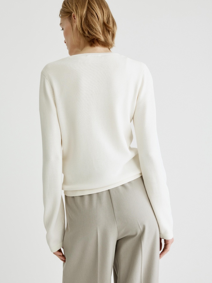 джемпер с планкой на пуговицах по цене 2799 руб вид справа