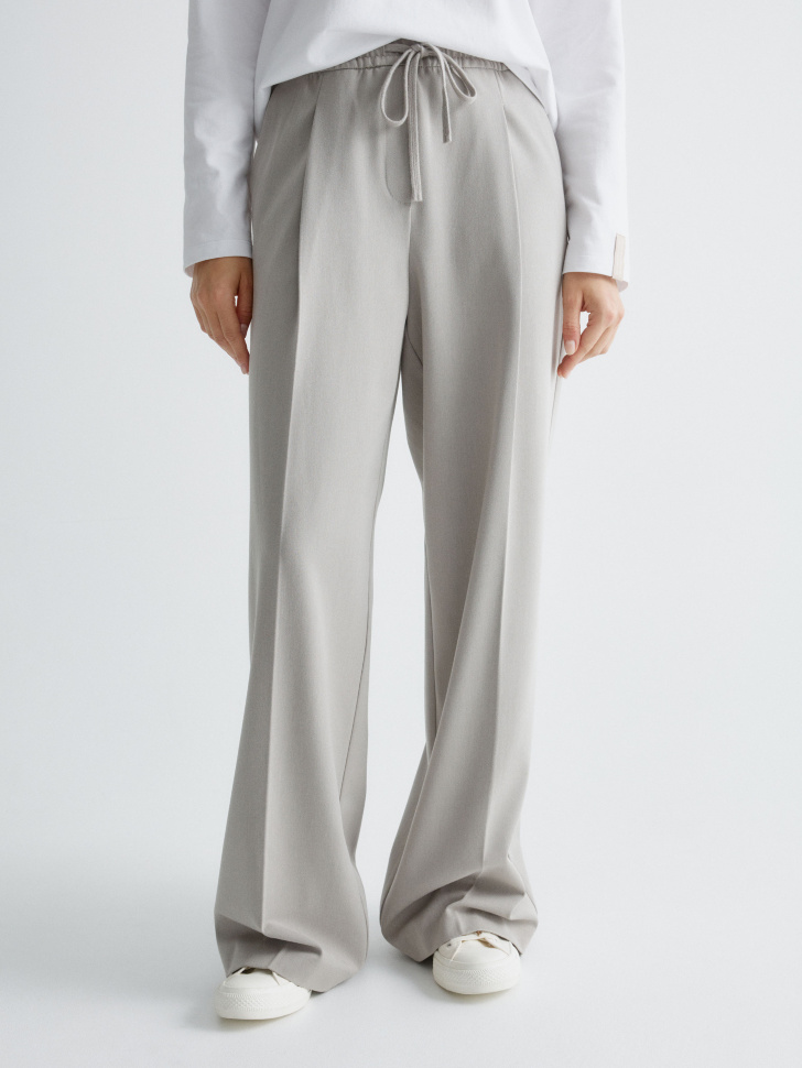 широкие брюки из костюмной ткани 4610517227935 фотография