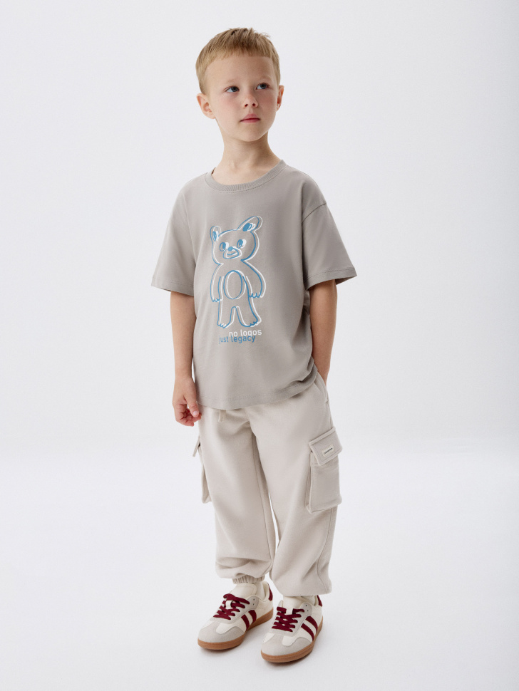 футболка оверсайз с принтом для мальчиков 4680798346113 по акции