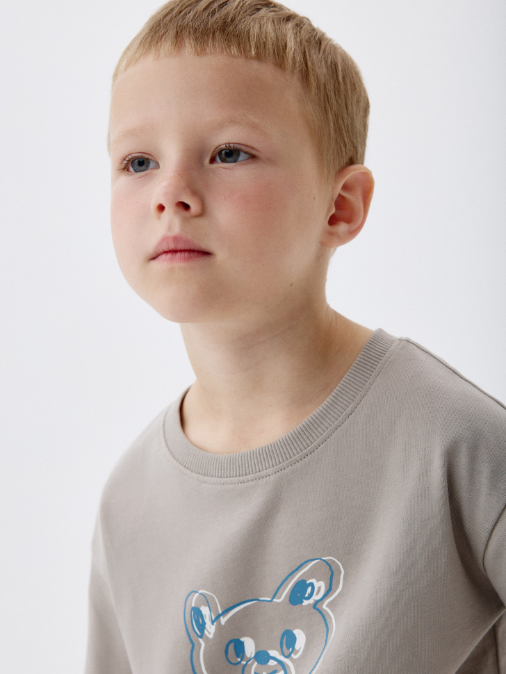 футболка оверсайз с принтом для мальчиков 4680798346113 в интернет магазине