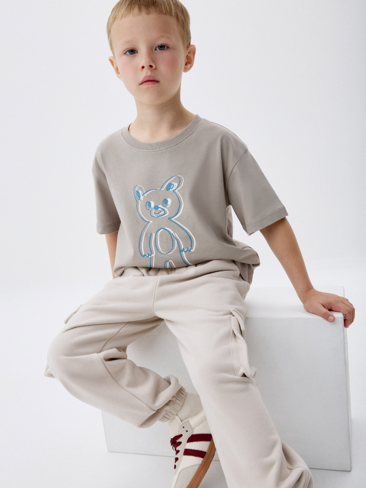 футболка оверсайз с принтом для мальчиков 4680798346113 с промокодом