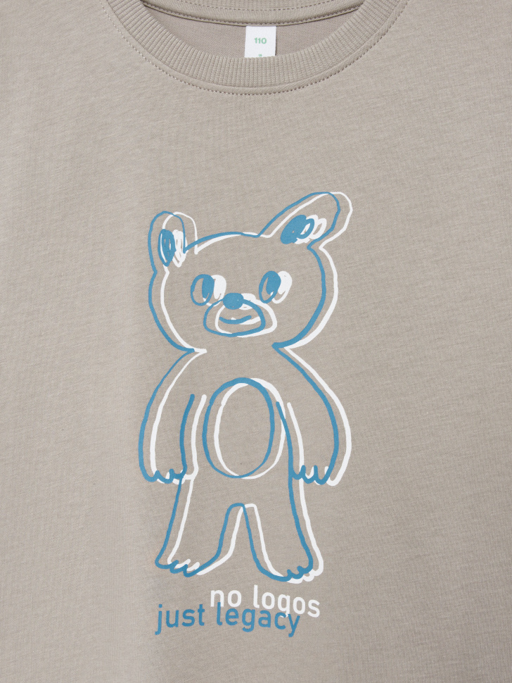 футболка оверсайз с принтом для мальчиков 4680798346113 со скидкой