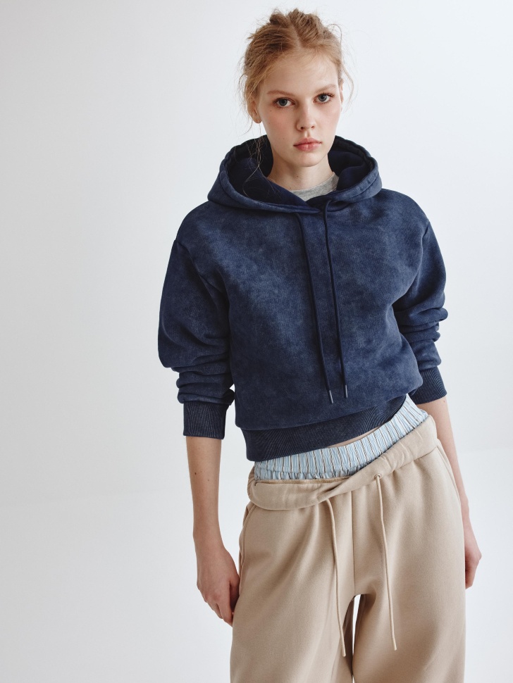 Худи SELA Young оверсайз укороченное, арт. 34190