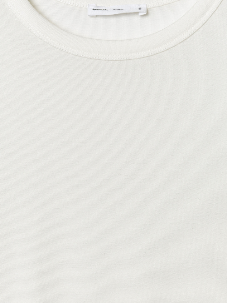 футболка из тенселя и шерсти из шерсти спереди