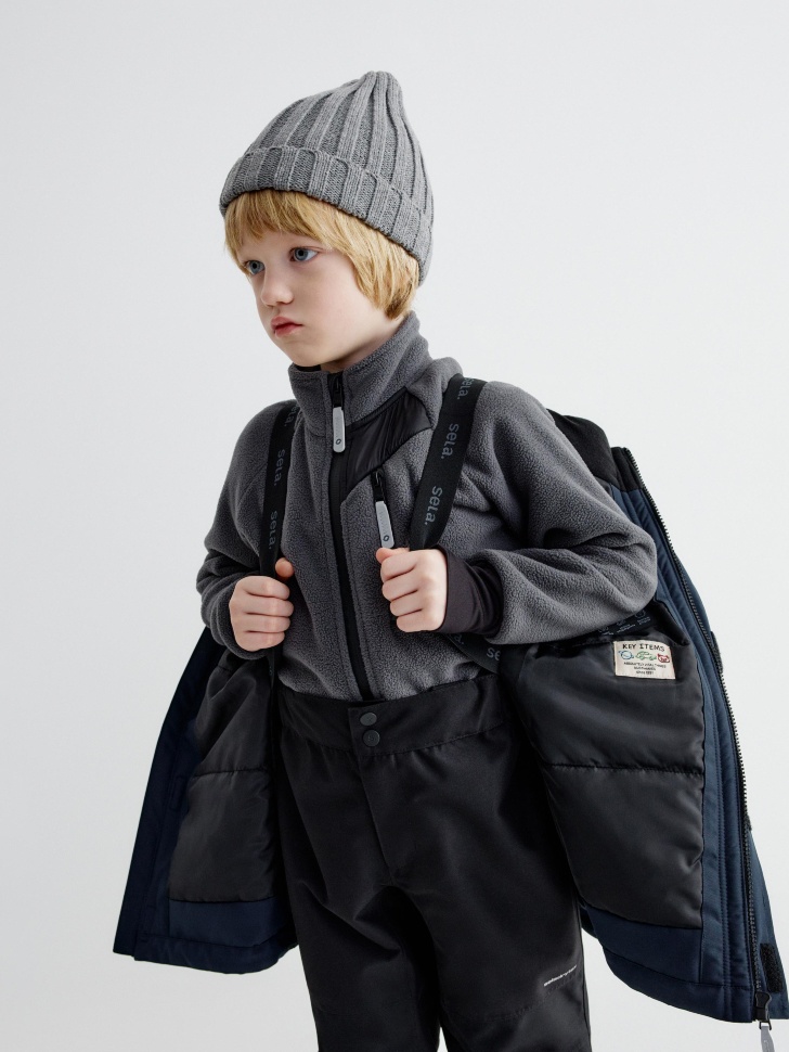 демисезонная куртка из технологичной мембранной ткани drytex® для мальчиков универсального стиля с лицевой стороны