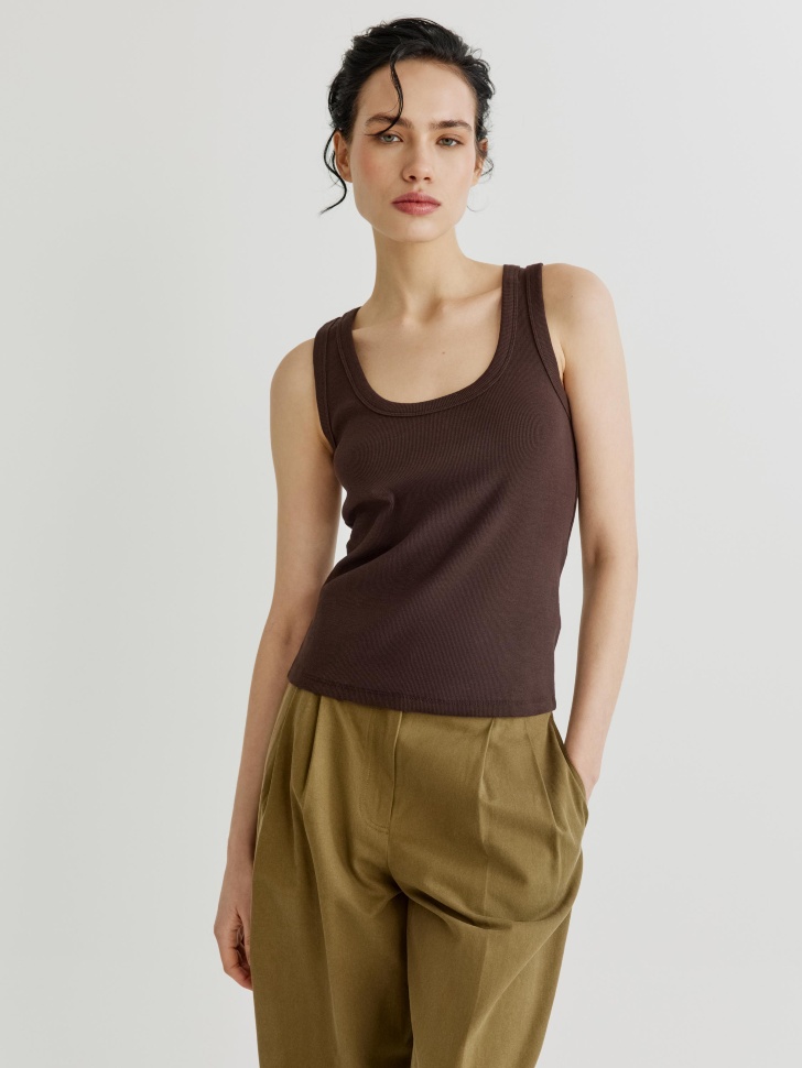 Топ Sela AMY, коричневый, арт. 40756