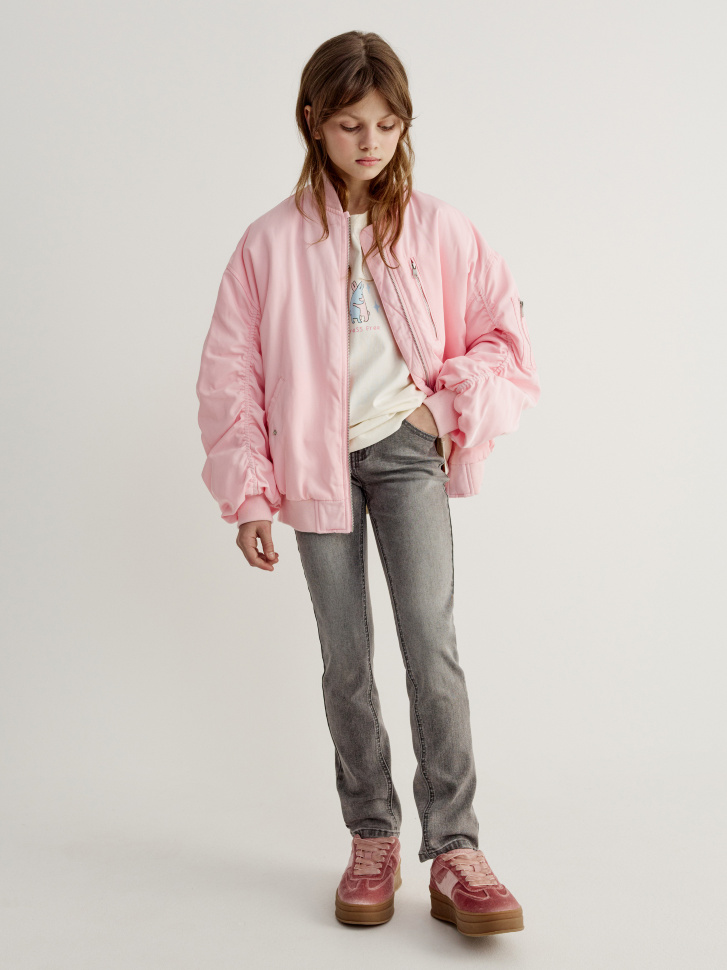 Зауженные джинсы для девочек 1999₽