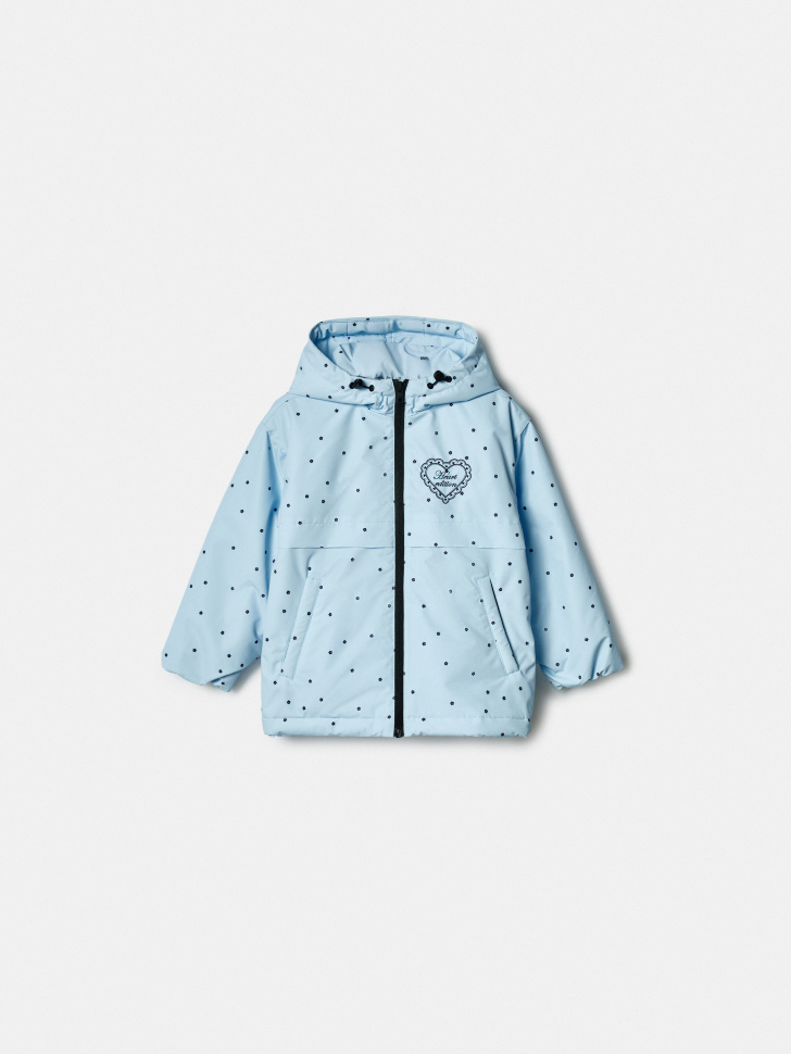 Демисезонная куртка Sela с вышивкой, голубой, арт. 40771