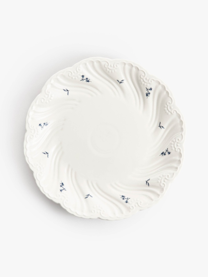 обеденная тарелка из фарфора с рисунком по цене 1799 руб вид справа