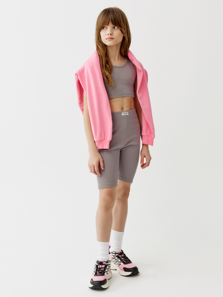 базовые велосипедки с патчем на поясе для девочек 4610517597045 фотография