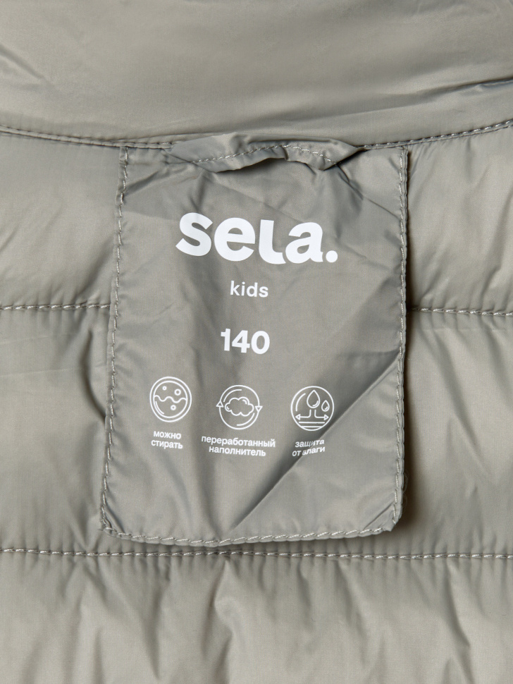 базовый стеганый жилет для мальчиков универсального стиля с лицевой стороны