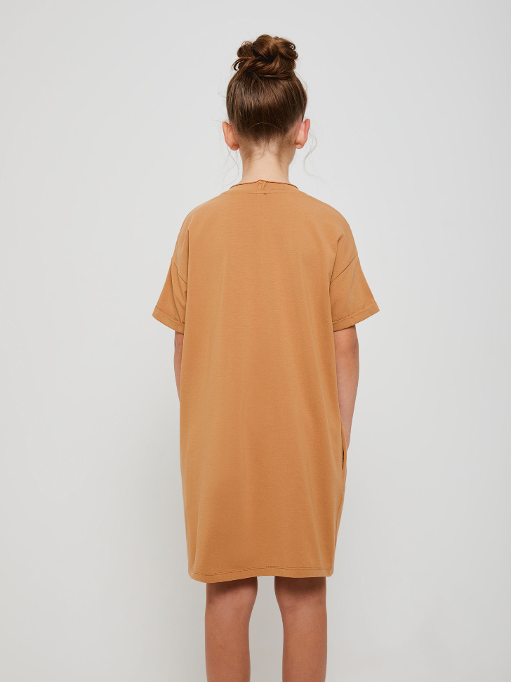 ночная сорочка для девочек (коричневый, 122-128 (8-9 YEARS)) sela 4603375451437 - фото 5