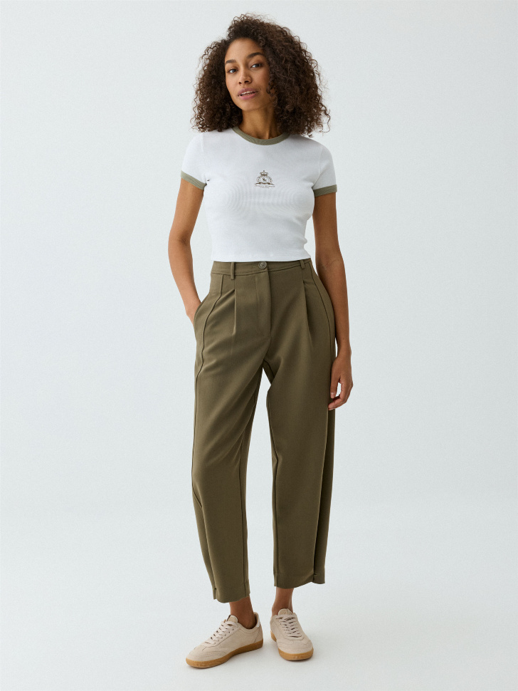 

Укороченные брюки Slouchy