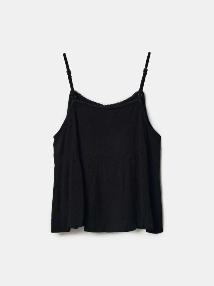 вискозный топ на бретелях для девочек из россии вид сбоку