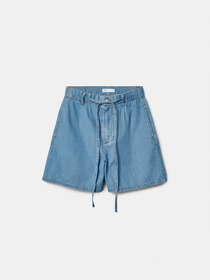 Джинсовые шорты Sela из лиоцелла, голубой, арт. 49507