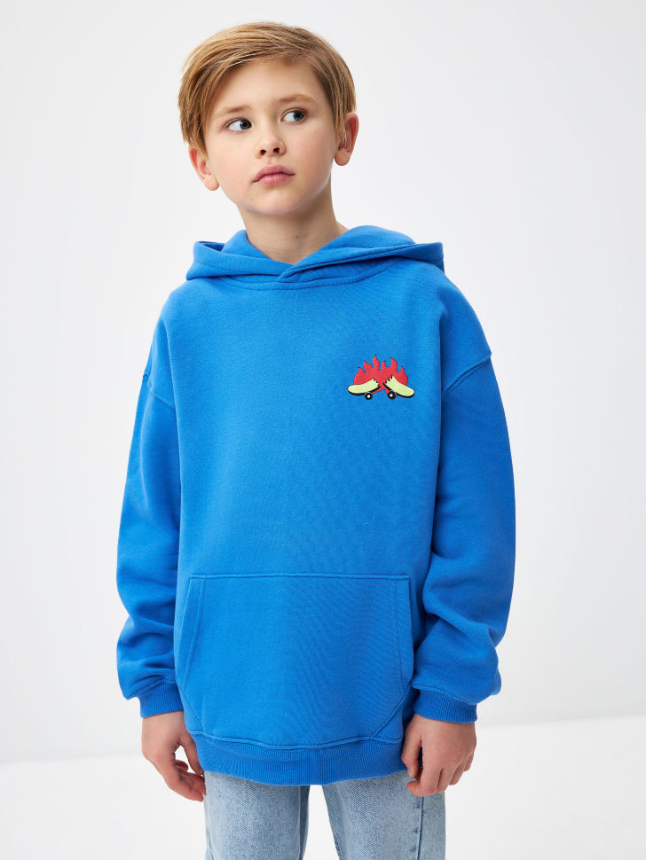 

Худи оверсайз с принтом для мальчиков