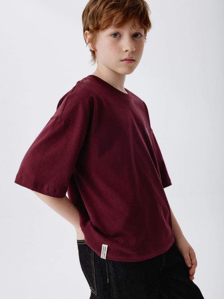 футболка оверсайз с новогодним принтом для мальчиков 4680798788432 с промокодом