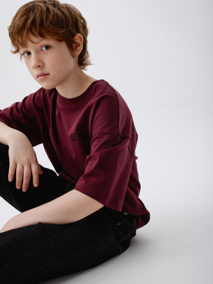 футболка оверсайз с новогодним принтом для мальчиков 4680798788432 купить с доставкой