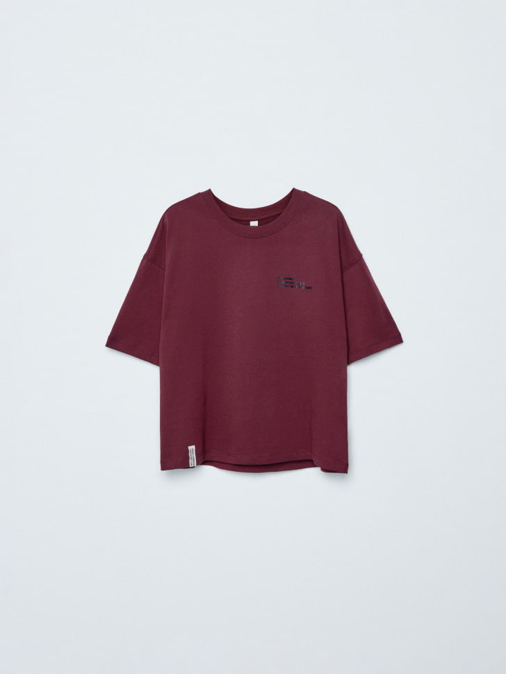 футболка оверсайз с новогодним принтом для мальчиков 4680798788432 по низкой цене