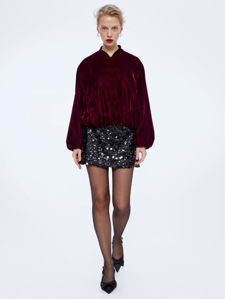 мини юбка-шорты с пайетками 4680798797687 фотография