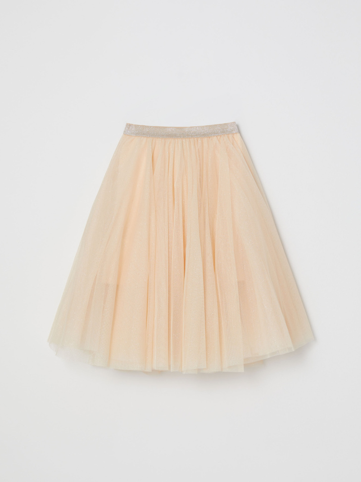 Пышная юбка миди для девочек (белый, 146/ 11-12 YEARS) от Sela