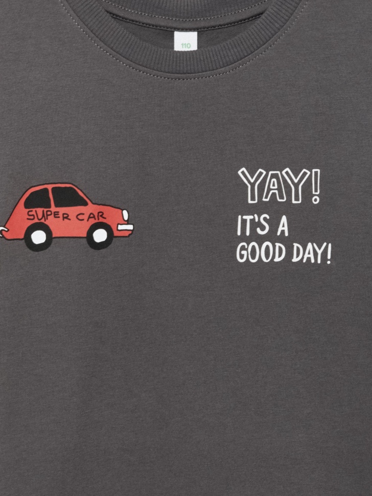 футболка оверсайз с принтом для мальчиков 4680798346205 в интернет магазине