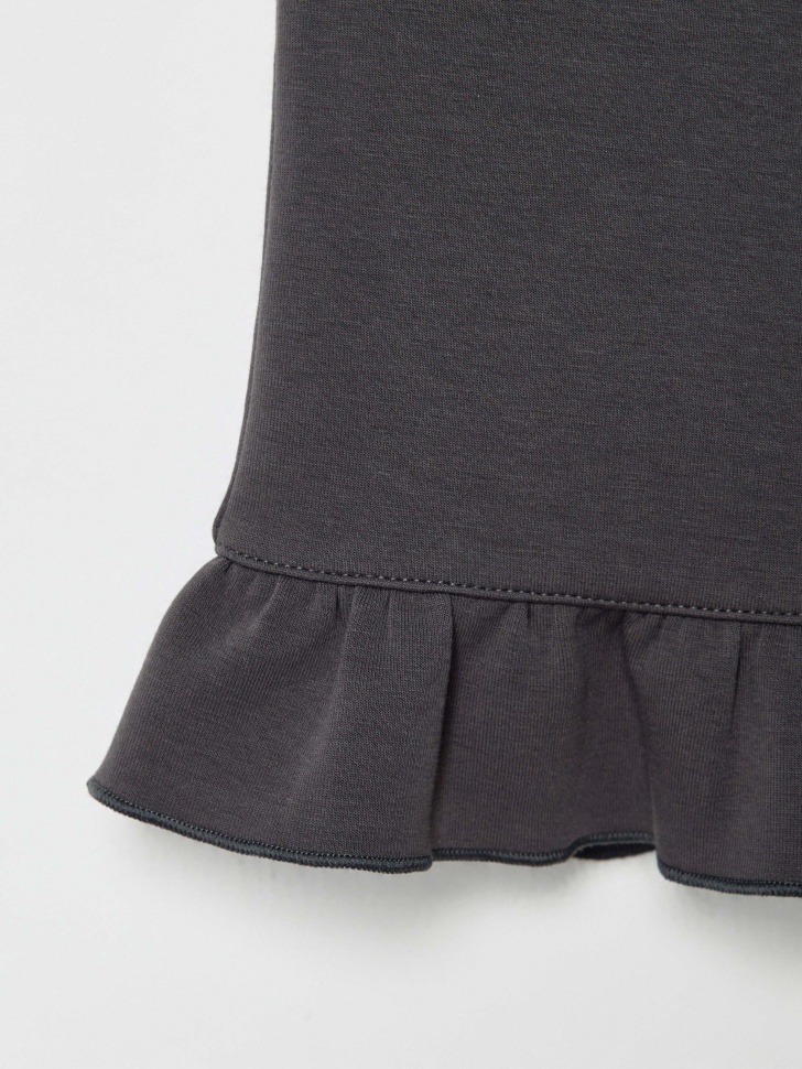 трикотажные брюки с оборками для девочек 4610517234100 в интернет магазине