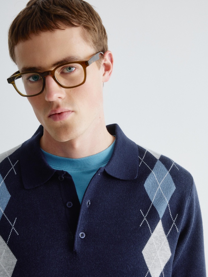 классический джемпер с содержанием шерсти и шелка 4610517247209 в интернет магазине