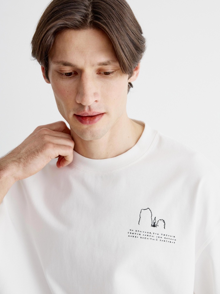 футболка с принтом  x союзмультфильм по цене 2999 руб вид справа