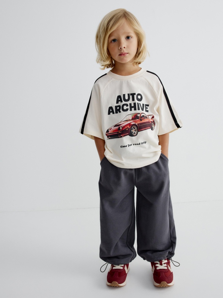 Брюки SELA свободные с карманами для мальчиков, арт. 38459