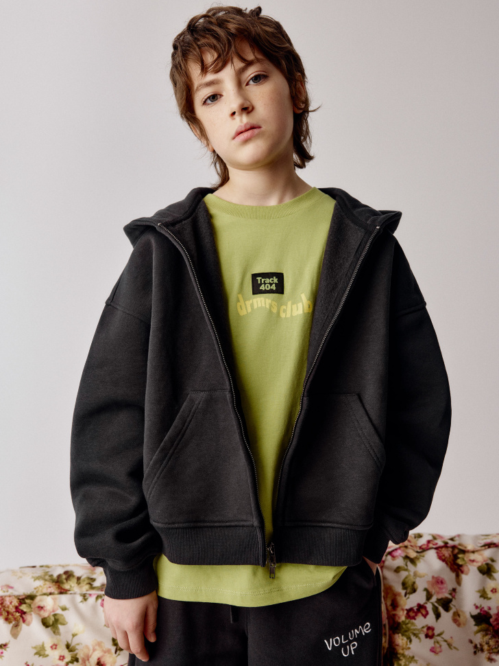 Толстовка оверсайз с принтом для мальчиков 2999₽