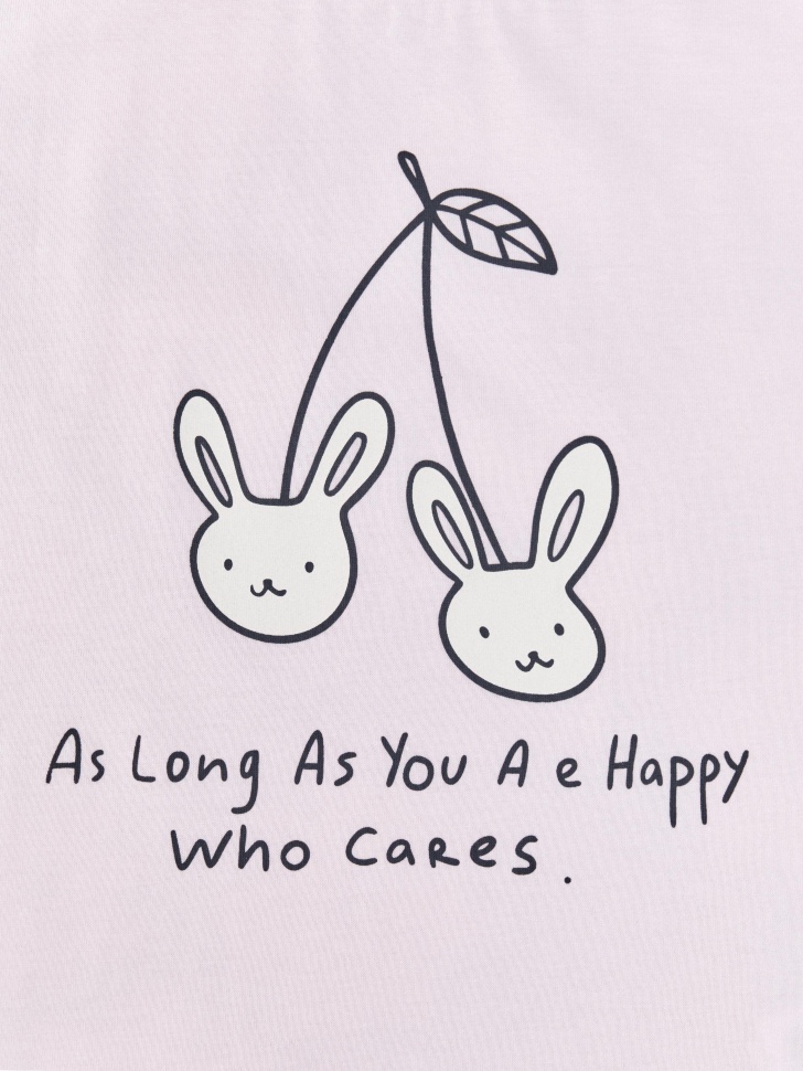 набор из 2 футболок для девочек из россии вид сбоку