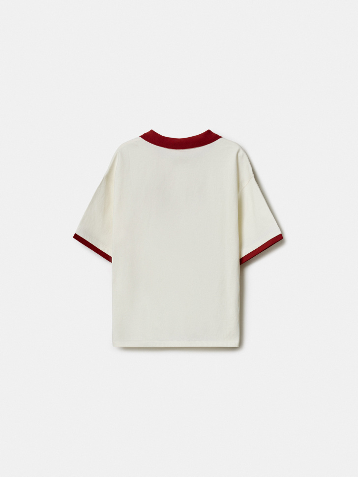 футболка оверсайз в спортивном стиле для девочек от бренда sela вид слева