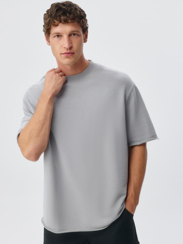 Футболка Oversize fit из футера. Фото №5