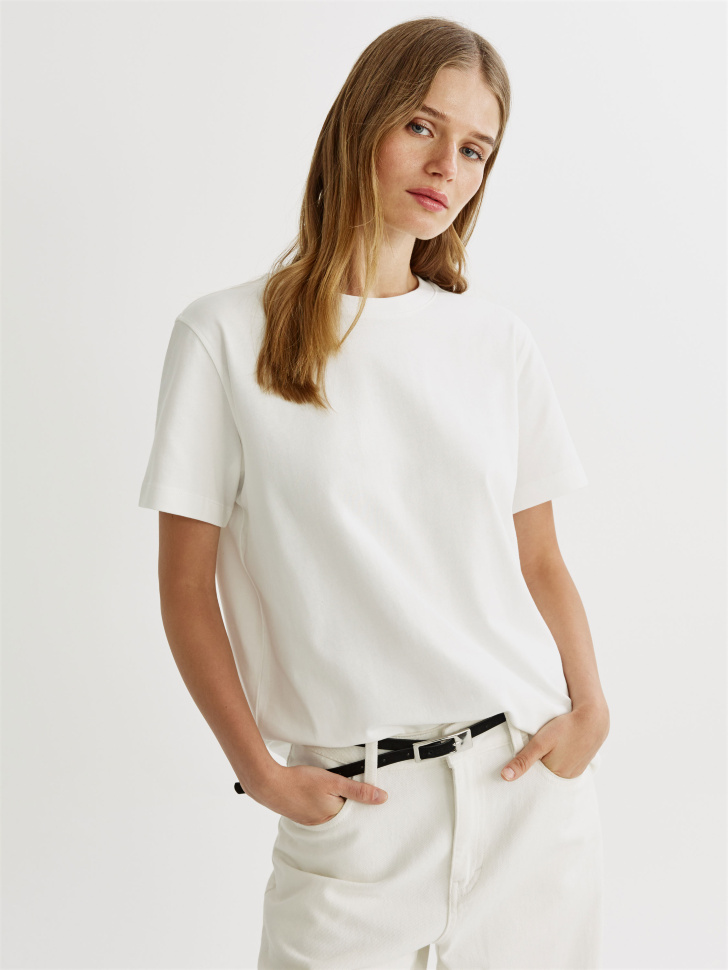 футболка оверсайз с отстрочками 4610517557223 фотография