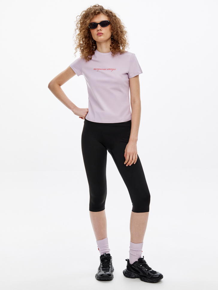 Бриджи спортивные SELA Young, черный, арт. 49485