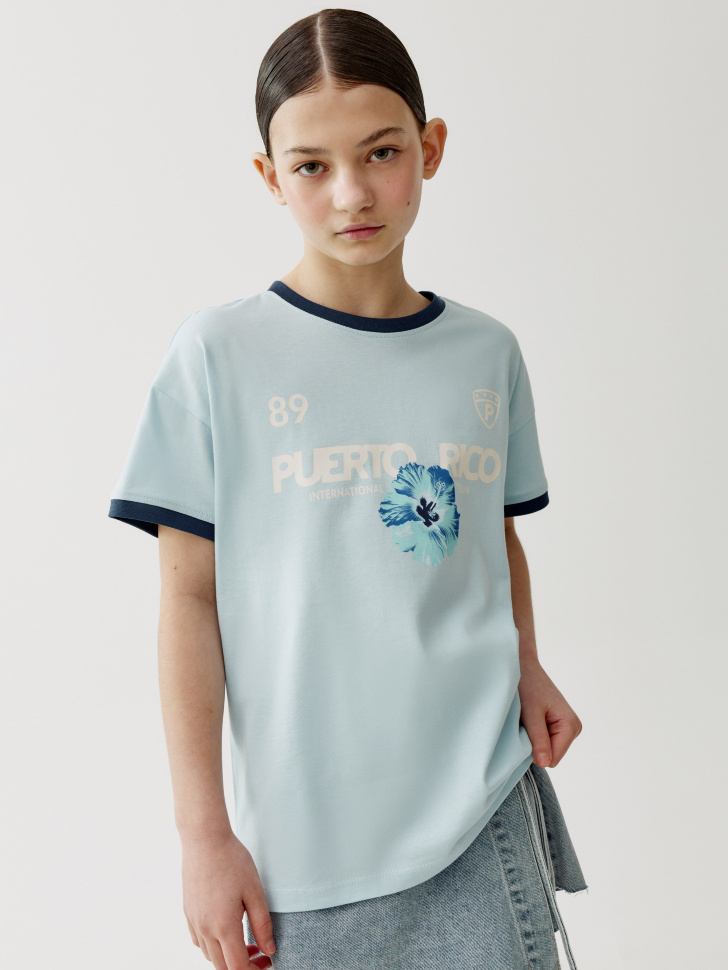 

Футболка с принтом для девочек, SL6805050203