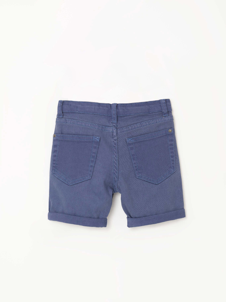 Джинсовые шорты с отворотами для мальчиков (синий, 98/ 3-4 YEARS) sela 4603375720885 - фото 4