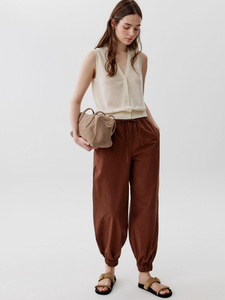 Брюки-джоггеры Sela, коричневый, арт. 53613