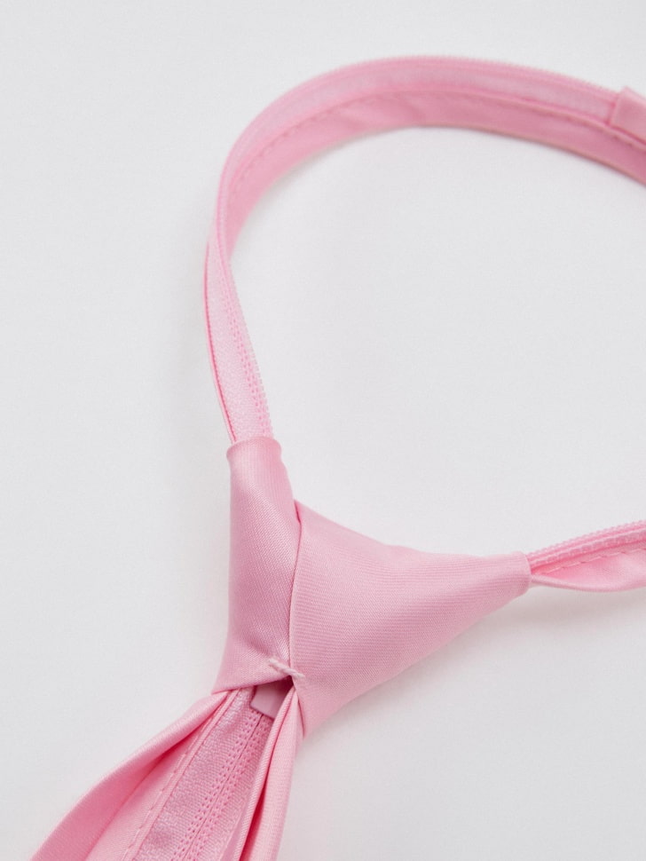 розовый атласный галстук детский 4610517130198 в интернет магазине