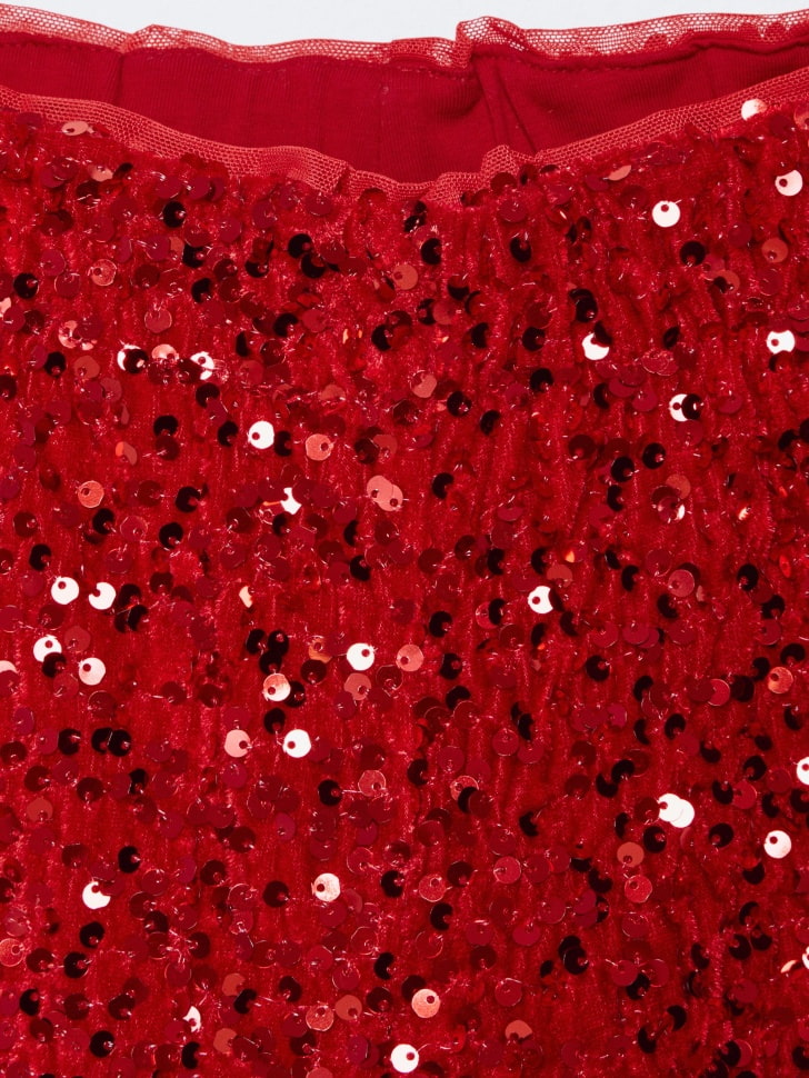 широкие брюки с пайетками для девочек 4610517142306 купить с доставкой