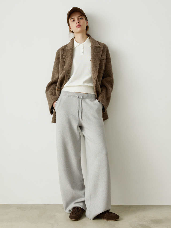 вязаный джемпер с воротником поло 4610517277534 по акции