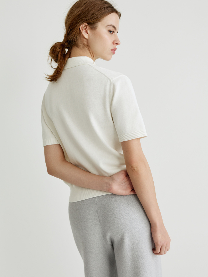 вязаный джемпер с воротником поло 4610517277534 с промокодом