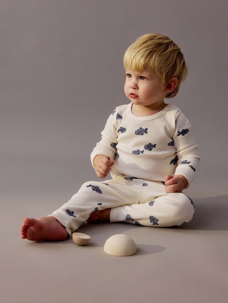 набор из 2 трикотажных боди с длинным рукавом для малышей 4680798766164 фотография