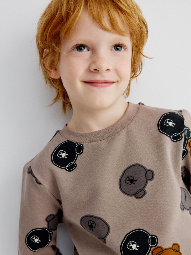 лонгслив с начесом для мальчиков 4680798750132 в интернет магазине