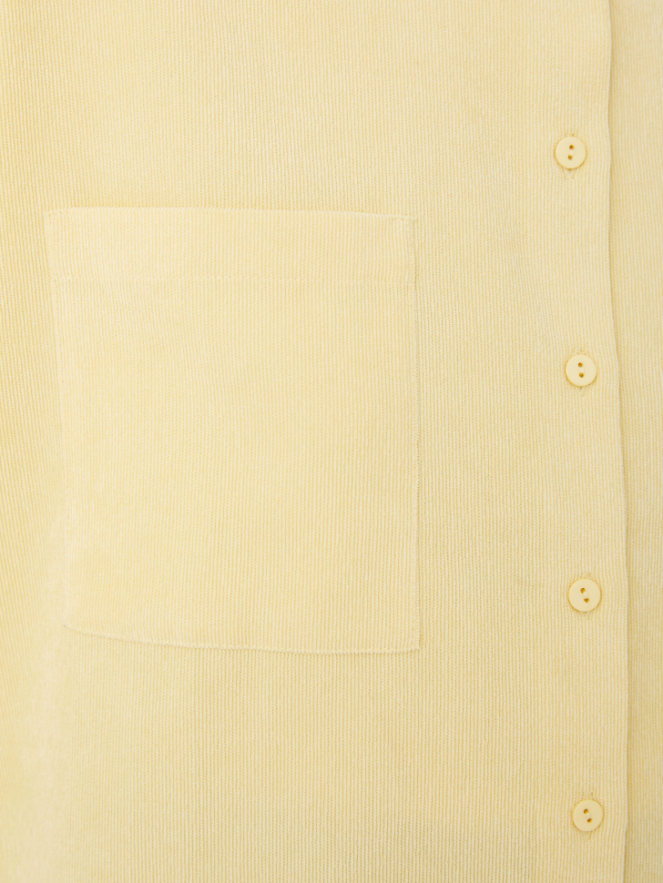 Вельветовая рубашка (желтый, XL) sela 4680129204105 - фото 5