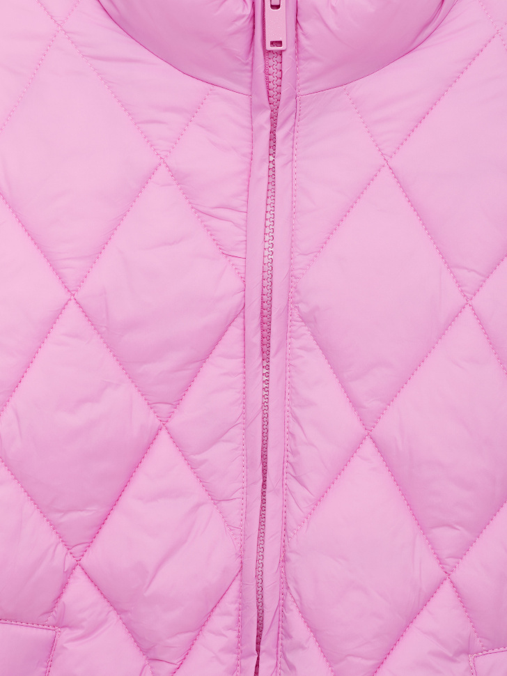Стеганая куртка для девочек (розовый, 152) от Sela
