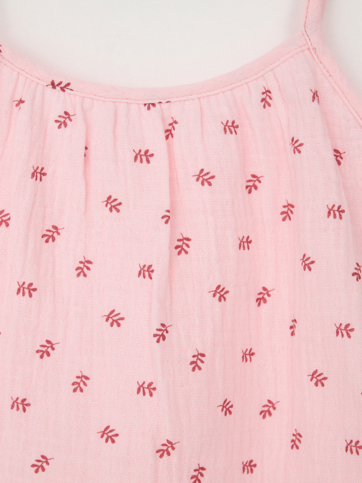 Пижама из муслина для девочек (розовый, 116-122) sela 4680168640612 - фото 4