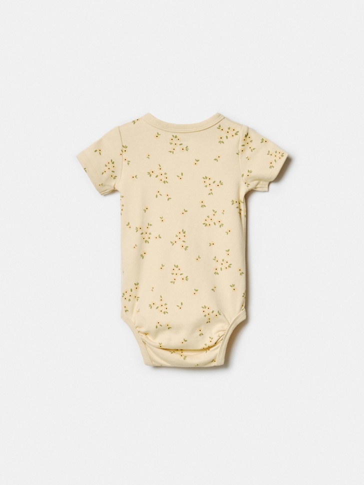 набор из 2 трикотажных боди с коротким рукавом для малышей универсального стиля с лицевой стороны