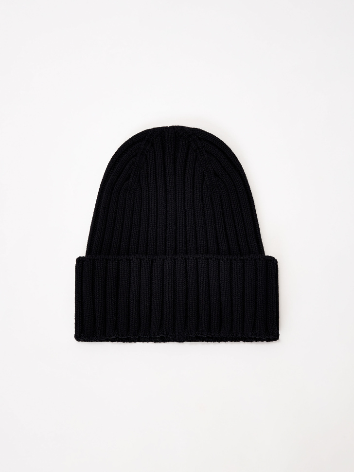 

Шапка-бини в рубчик детская